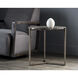 Cecil 21.5 X 20.75 inch Brown / Antique Grey End Table